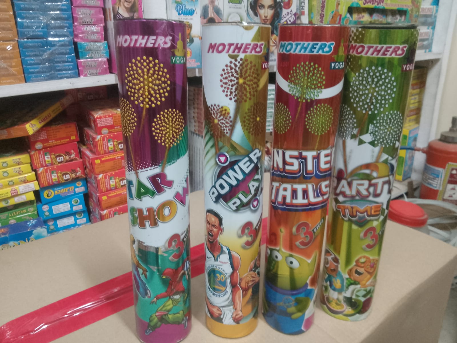 Krish Crackers MOTHERS 2 Inch Triple Ball Fancy Sky Shot